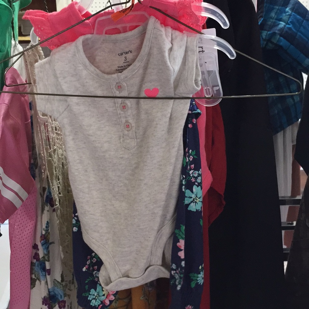 3m Carter’s girls onesies and leggings